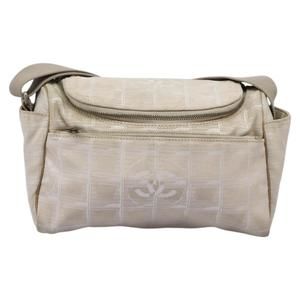 Chanel Travel line Beige NYLON shoulder